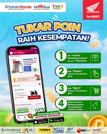 Honda Tebar 100 Ekor Kambing Kurban Lewat Aplikasi Motoran, Wujud Semangat Sinergi Bagi Negeri